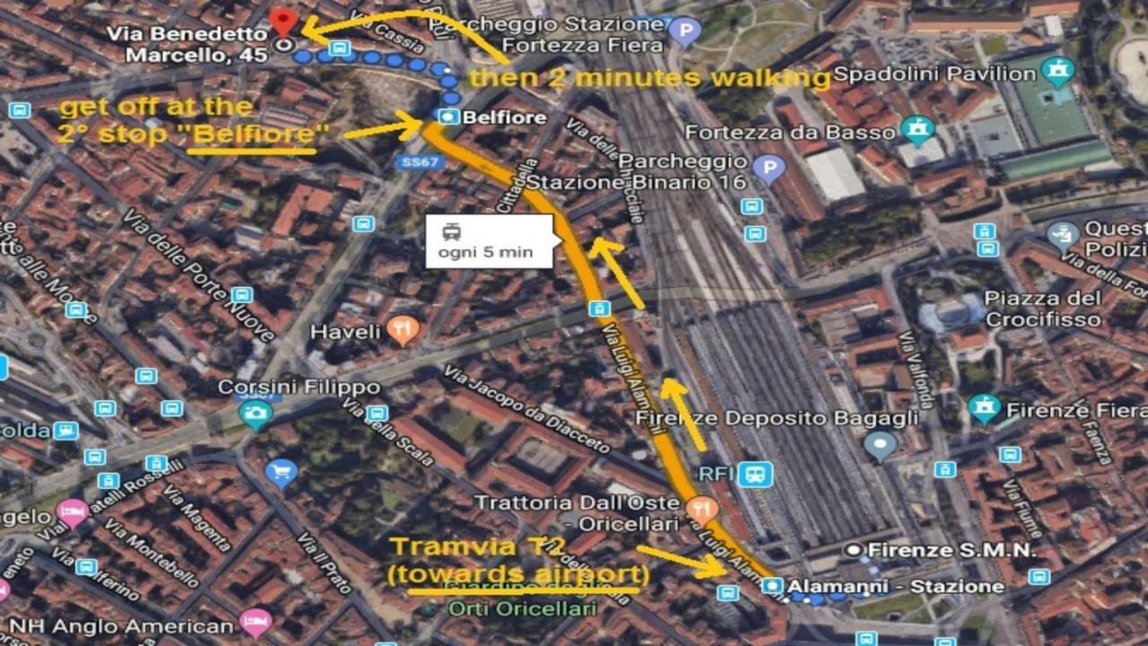 Ferienwohnung Panoramic Luxury Little Penthouse Florenz Exterior foto